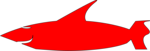 Free Stock Photo: Illustration of a red cartoon shark