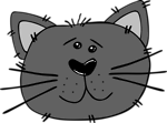 Free Stock Photo: Illustration of a cartoon cat face