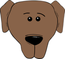 Free Stock Photo: Illustration of a cartoon dog face