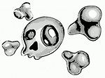 Free Stock Photo: Skull and crossbones illustration