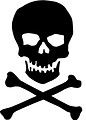 Free Stock Photo: Skull and crossbones illustration