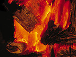 Free Stock Photo: Close-up of a burning flame.