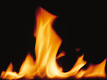 Free Stock Photo: Close-up of a burning flame.