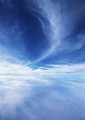 Free Stock Photo: A cloudy blue sky