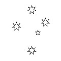 Free Stock Photo: White stars illustration