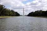 Free Stock Photo: The Washington Monument viewed from the Lincoln Memorial Reflecting Pool in Washington, DC