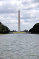 Free Stock Photo: The Washington Monument viewed from the Lincoln Memorial Reflecting Pool in Washington, DC