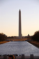 Free Stock Photo: The Washington Monument viewed from the Lincoln Memorial Reflecting Pool in Washington, DC