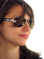 Free Stock Photo: Close-up portrait of a beautiful girl wearing sunglasses