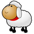 Free Stock Photo: Illustration of a cartoon sheep