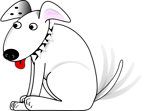 Free Stock Photo: Illustration of a dog