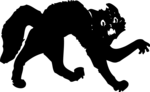 Free Stock Photo: Illustration of a black cat