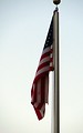 Free Stock Photo: US Flag at dusk