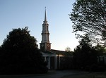 Free Stock Photo: A church silhouette during sunset