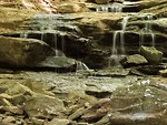 Free Stock Photo: A small waterfall on rocks