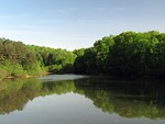 Free Stock Photo: A lake landscape with reflections