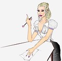 Free Stock Photo: Illustration of a secretary