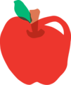 Free Stock Photo: Illustration of a red apple