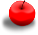 Free Stock Photo: Illustration of a red apple