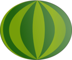 Free Stock Photo: Illustration of a watermelon