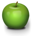 Free Stock Photo: Illustration of a green apple