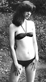 Free Stock Photo: A beautiful girl in a bikini in black and white