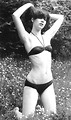 Free Stock Photo: A beautiful girl posing in a bikini in black and white