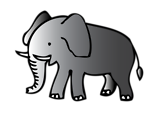 Free Stock Photo: Illustration of an elephant