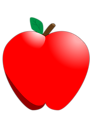 Free Stock Photo: Illustration of a red apple