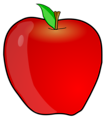 Free Stock Photo: Illustration of a red apple