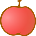 Free Stock Photo: Illustration of a red apple
