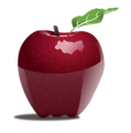 Free Stock Photo: Illustration of a red apple