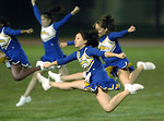 Free Stock Photo: Cheerleaders jumping in the air