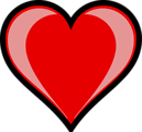Free Stock Photo: Illustration of a red heart.