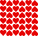 Free Stock Photo: Illustration of red heart tiles
