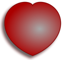Free Stock Photo: Illustration of a red heart