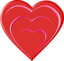 Free Stock Photo: Illustration of a red heart.