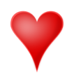 Free Stock Photo: Illustration of a red heart.