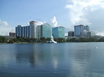 Free Stock Photo: Orlando Florida cityscape viewed from the water