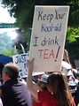 Free Stock Photo: Protestors with signs at the 2010 Atlanta tax day tea party in Atlanta, Georgia