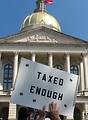 Free Stock Photo: Protestors with signs at the 2010 Atlanta tax day tea party in Atlanta, Georgia