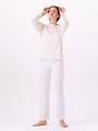 Free Stock Photo: A beautiful brunette in casual clothing isolated on a white background