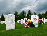 Free Stock Photo: Gravestones at the Georgia National Cemetery