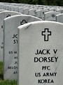 Free Stock Photo: Close-up of gravestones in a row at the Georgia National Cemetery
