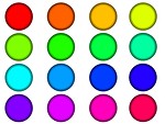 Free Stock Photo: Blank round buttons