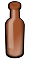Free Stock Photo: Illustration of a brown beer bottle