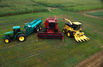 Free Stock Photo: Tractors and farm machines in a field on a farm