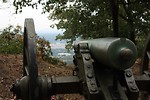 Free Stock Photo: Close-up of a Civil War era cannon in the woods