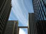 Free Stock Photo: Modern buildings with a blue sky background