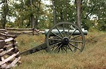 Free Stock Photo: A Civil War era cannon in the woods